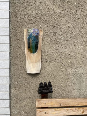 Holz mit Glas