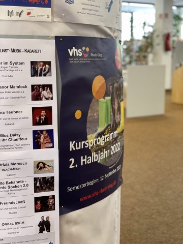 Plakat zum neuen Programm