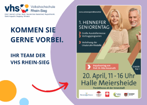 Ankündigung Teilnahme Seniorentag Hennef