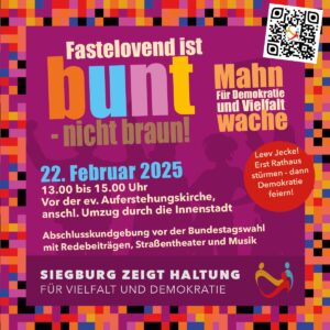 Fastelovend ist bunt - nicht braun