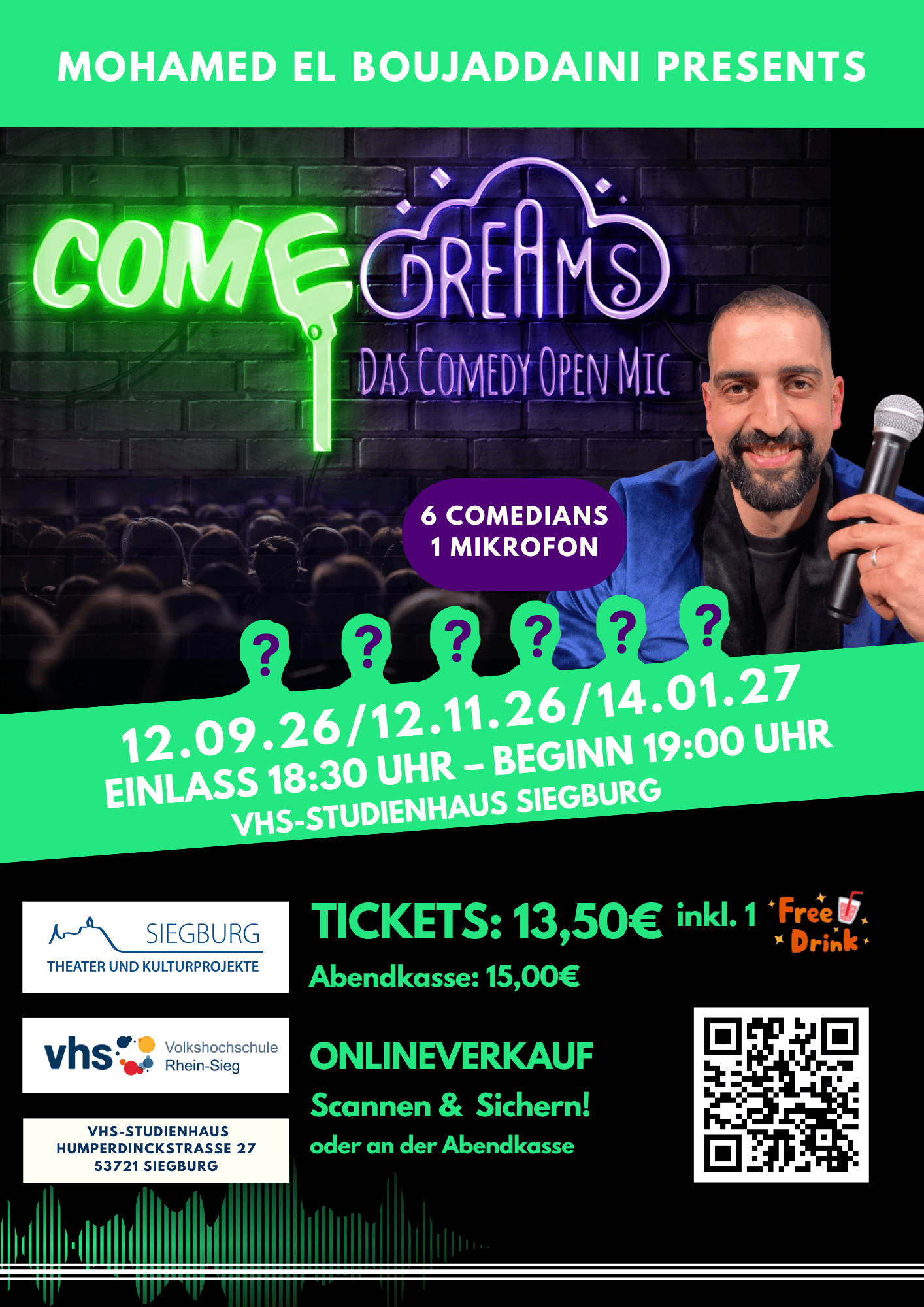 comedreams Ankuendigung